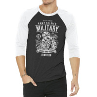 Veteran Army Soldier Military Adults, Veteran Army Soldier Military Ad 3/4 Sleeve Shirt | Artistshot