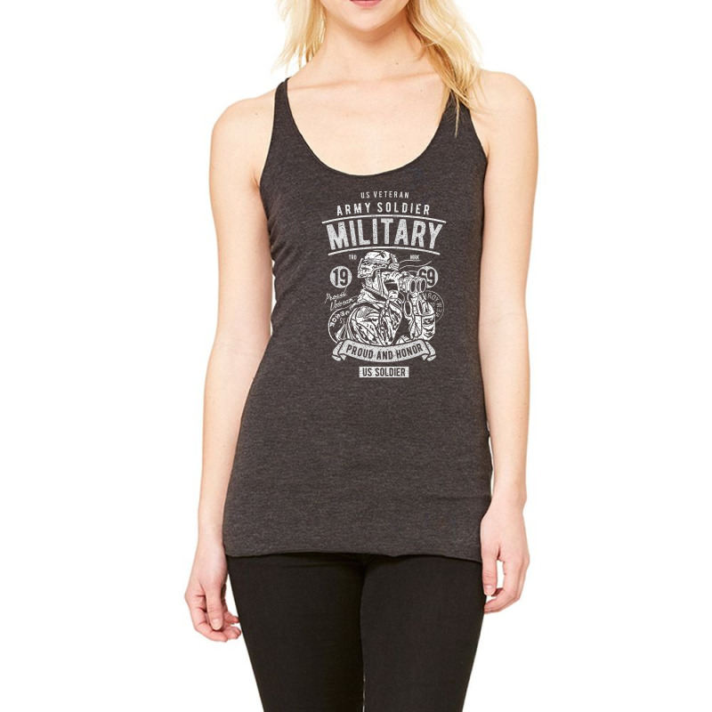 Veteran Army Soldier Military Adults, Veteran Army Soldier Military Ad Racerback Tank | Artistshot