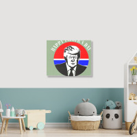 Trump Happy Fathers Day Landscape Canvas Print | Artistshot