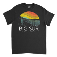 Big Sur California Beach Central Coast Retro Forest Camping T Shirt Classic T-shirt | Artistshot