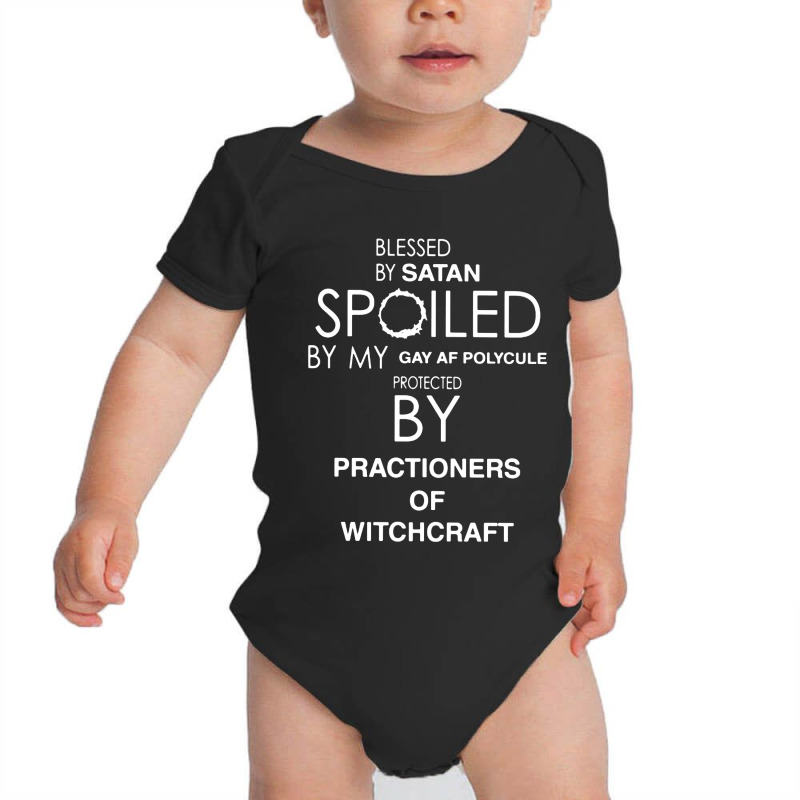 Blessed By Satan Spoiled Baby Bodysuit by Aibon | Artistshot