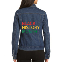 Womens Black History Month  Political African Pride  Music Vintage Ladies Denim Jacket | Artistshot