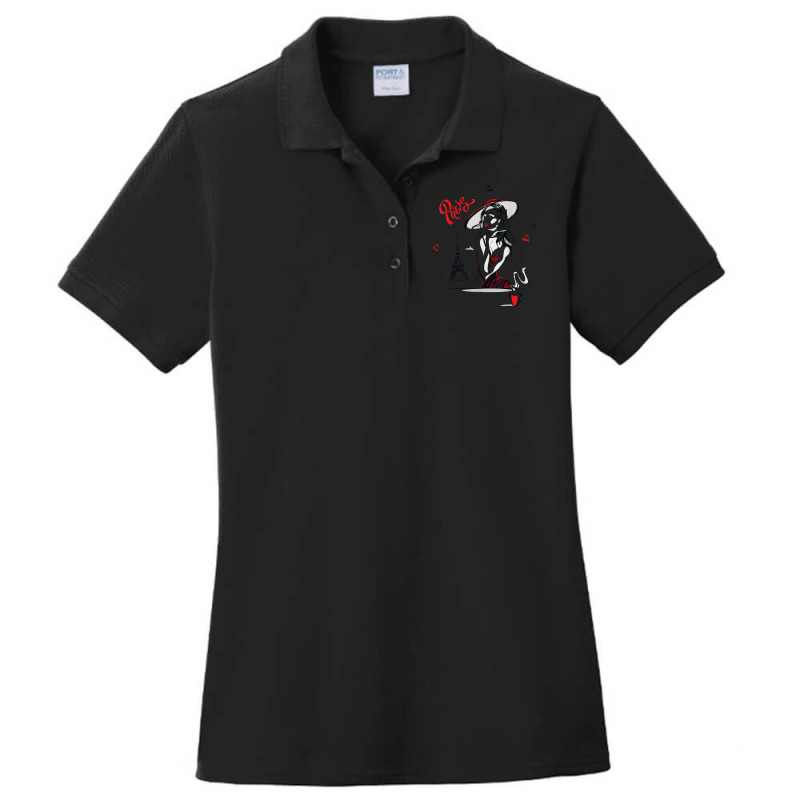 Paris Girl Ladies Polo Shirt by Clinical | Artistshot