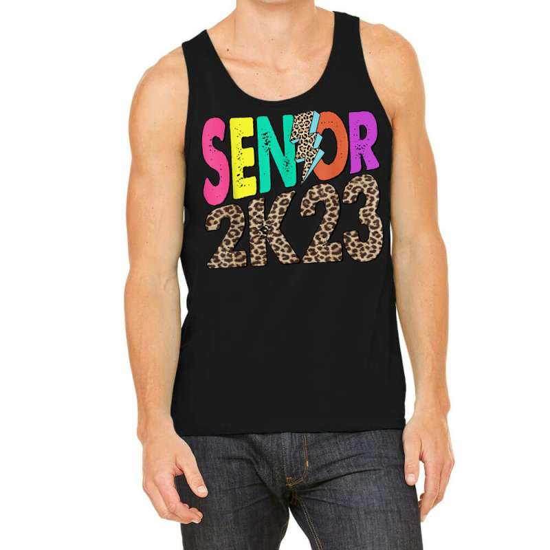 Senior 2k23 Leopard Lightning Bolt Class Of 2023 Graduation Tank Top by Fashaza | Artistshot