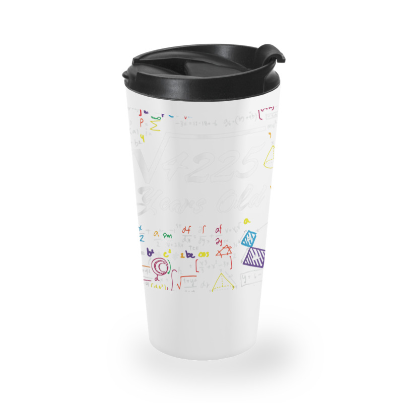 Square Root Of 4225 65th Birthday 65 Years Old Math Birthday Travel Mug square-root-of-4225-65th-birthday-65-years-old-math-birthday-travel-mug