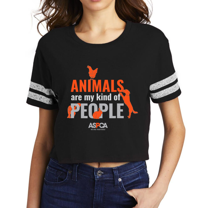 Aspca Animals Are My Kind Of People Dark Scorecard Crop Tee by King Davila | Artistshot