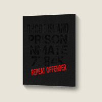 Halloween Rhode Island Prisoner Party Costume Tshirt Portrait Canvas Print | Artistshot