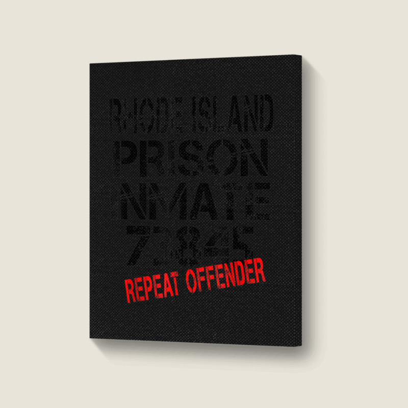 Halloween Rhode Island Prisoner Party Costume Tshirt Portrait Canvas Print | Artistshot