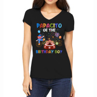 Papacito Of The Birthday Boy Ringmaster Circus Birthday Women's V-neck T-shirt | Artistshot