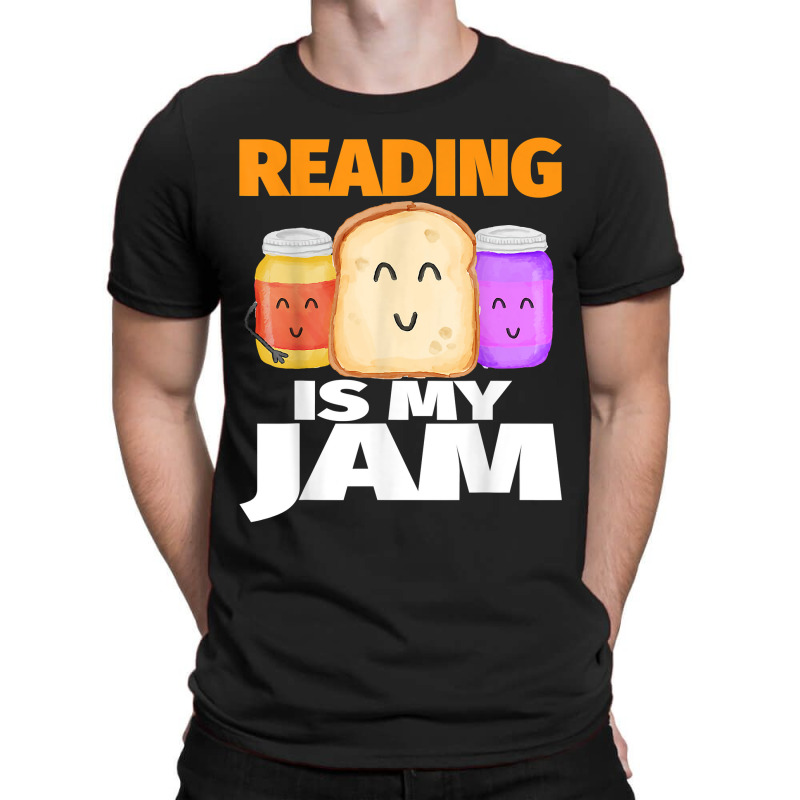 Reading Is My Jam Funny I Love To Read Books Gif T-shirt | Artistshot