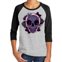 Memento Mori Shirt Men Spooky Beauty Flowers Skull Halloween Youth 3/4 Sleeve | Artistshot