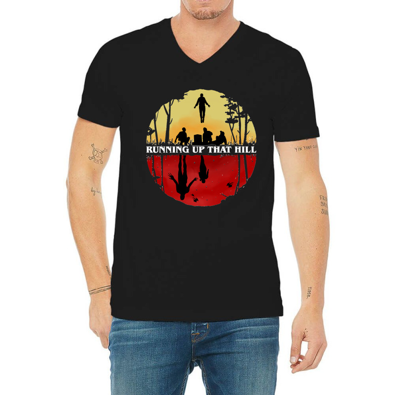 Parallel Running Up That Hill Scene Classic V-Neck Tee by cm-arts | Artistshot