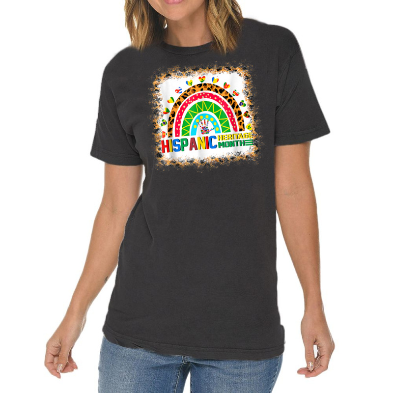 Countries Flags Latinx Boho Rainbow Hispanic Heritage Month Vintage T-Shirt by Amenity | Artistshot