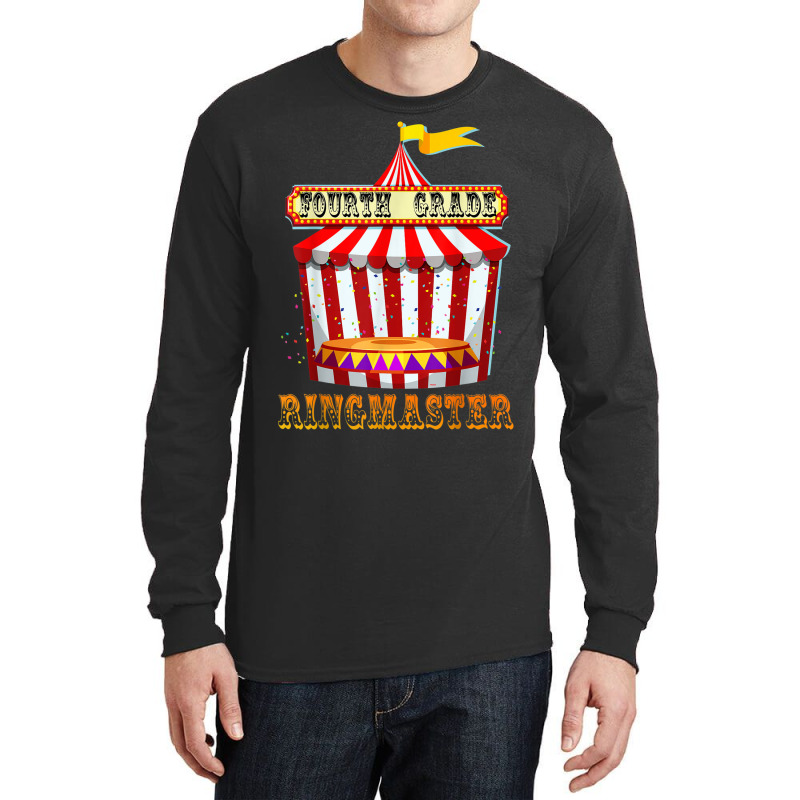 4th Grade Ringmaster Teacher Circus Carnival Back To School Long Sleeve Shirts by Orchid | Artistshot