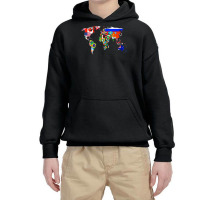 World Map Country Flag Atlas Premium T Shirt Youth Hoodie | Artistshot