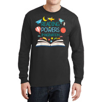 Reading Powers Imagination Books Bibliophile Teacher Long Sleeve Shirts | Artistshot