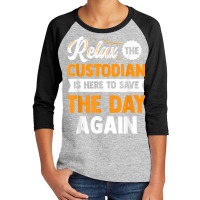 Custodian Custodial Technician Facility Service Youth 3/4 Sleeve | Artistshot