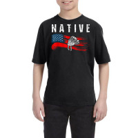 Native American Flag Native Tribe Feather Pride Youth Tee | Artistshot