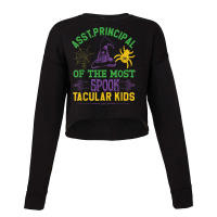 Assistant Principal Of The Most Spooktacular Kids Halloween Cropped Sweater | Artistshot