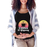 Coffee And Qigong Maternity Scoop Neck T-shirt | Artistshot