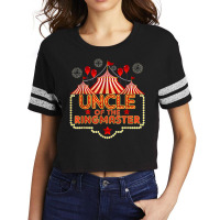 Uncle Of The Birthday Birthday Ringmaster Circus Party B Day T Shirt Scorecard Crop Tee | Artistshot