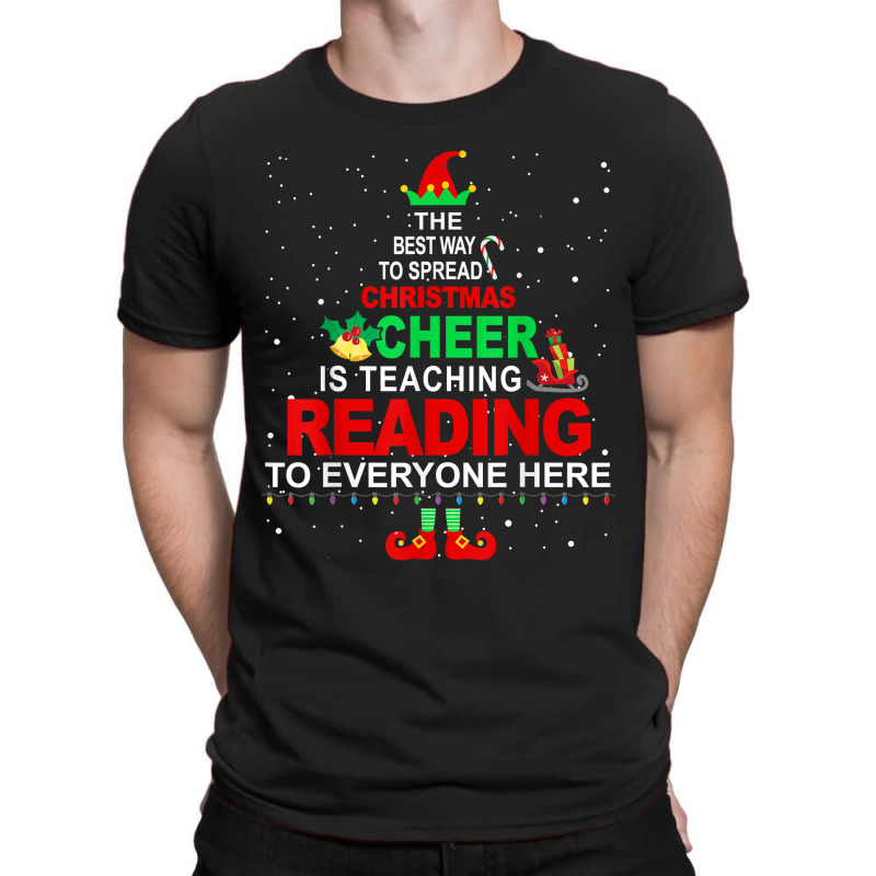 Reading Teacher Christmas - Elf Christmas Cheer T-shirt | Artistshot