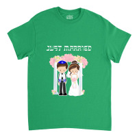 Jewish Wedding Just Married Chuppah Bride Groom Classic T-shirt | Artistshot