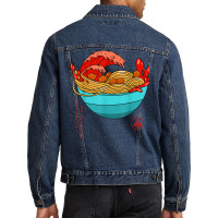 Spaghetti Bolognese   Italian Noodles   Japanese Ramen Style Men Denim Jacket | Artistshot