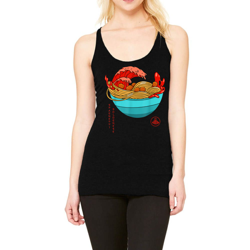 Spaghetti Bolognese   Italian Noodles   Japanese Ramen Style Racerback Tank by Clinical | Artistshot