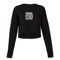 Straight Outta Smithtown New York State Cropped Sweater | Artistshot