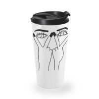 Eye Print Ripped Travel Mug | Artistshot