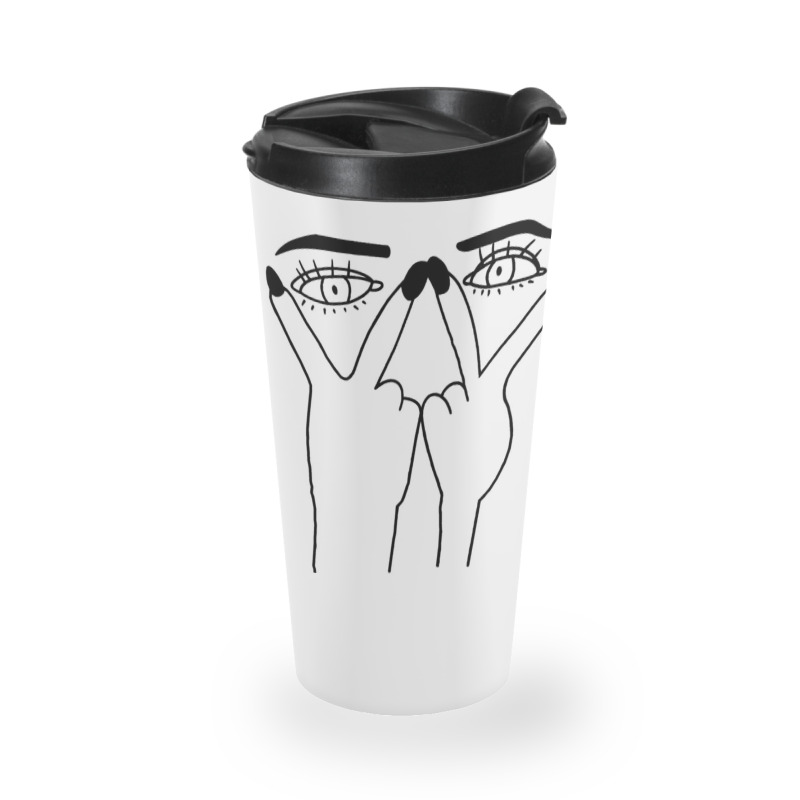 Eye Print Ripped Travel Mug | Artistshot