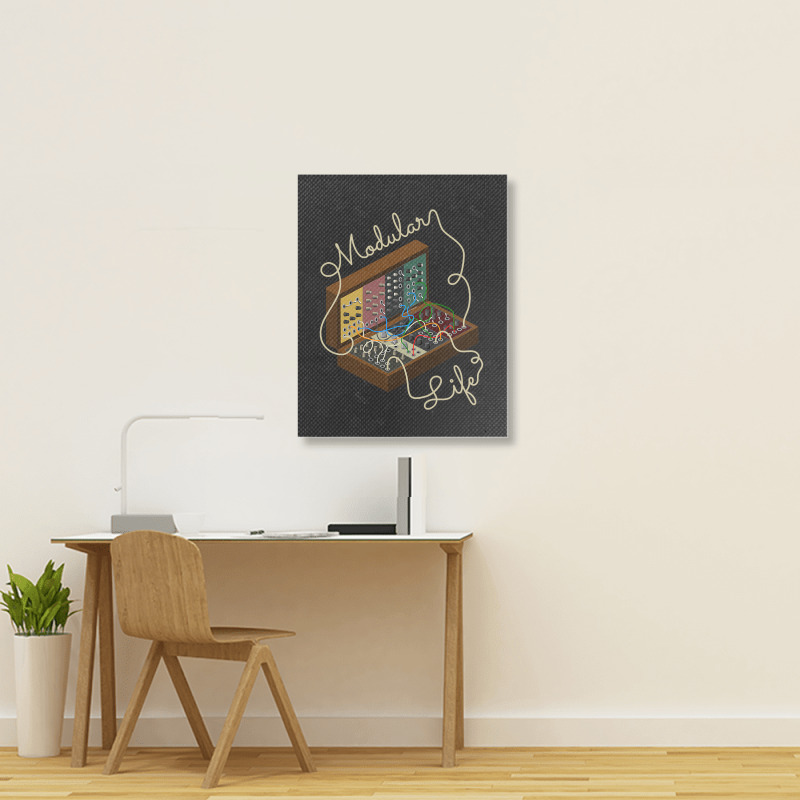 Modular Synthesizer For Synth Player Portrait Canvas Print | Artistshot