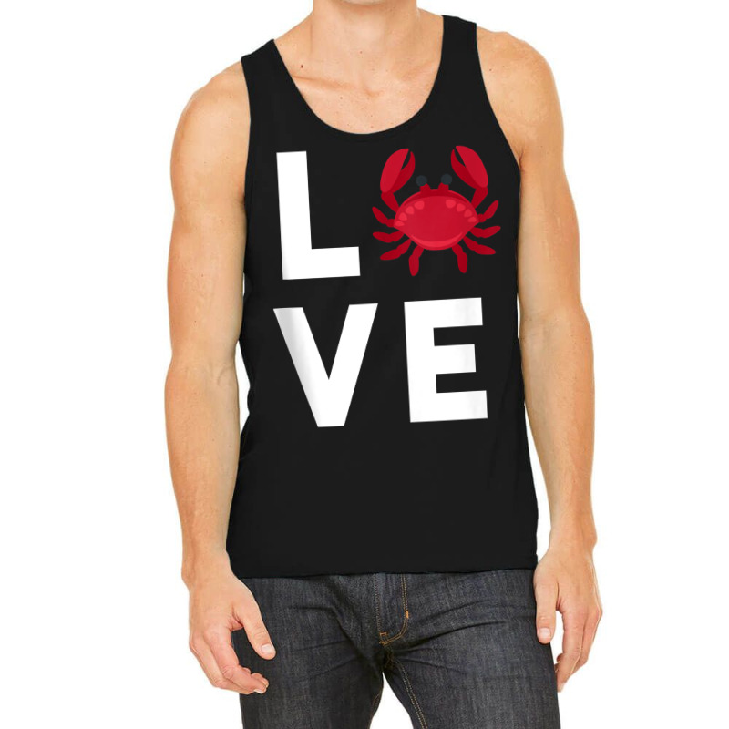 I Love Crabs Cute Crab Lover Crustacean Seafood Crab Tank Top Tank Top | Artistshot