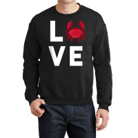 I Love Crabs Cute Crab Lover Crustacean Seafood Crab Tank Top Crewneck Sweatshirt | Artistshot