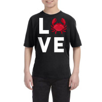 I Love Crabs Cute Crab Lover Crustacean Seafood Crab Tank Top Youth Tee | Artistshot