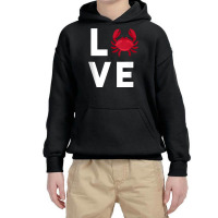 I Love Crabs Cute Crab Lover Crustacean Seafood Crab Tank Top Youth Hoodie | Artistshot