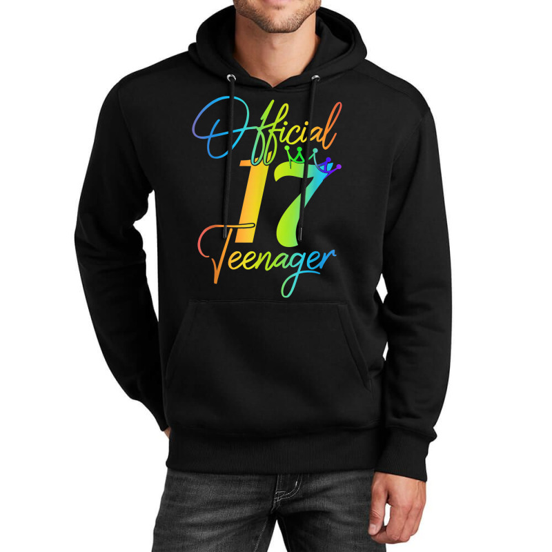 17 Years Old Gifts 17 Officialnager 17th Birthday Girls Unisex Hoodie | Artistshot