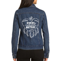 Every Orange Day Child Kindness Every Child In Matters 2022 Ladies Denim Jacket | Artistshot