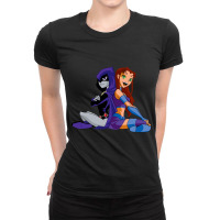 Raven _amp_ Starfire Ladies Fitted T-shirt | Artistshot