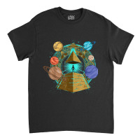 Sci Fi Ufo Abduction Pyramids Ancient Egypt Science Alien Classic T-shirt | Artistshot