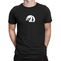 English Cocker Spaniel Dog Moon Silhouette Halloween Costume T-shirt | Artistshot