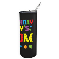 Master Builder Birthday Boy's Mom Building Bricks Blocks  Copy Skinny Tumbler | Artistshot