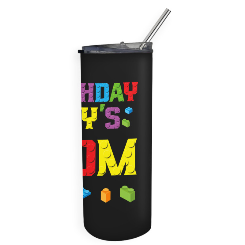 Master Builder Birthday Boy's Mom Building Bricks Blocks  Copy Skinny Tumbler | Artistshot