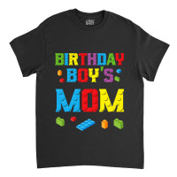 Master Builder Birthday Boy's Mom Building Bricks Blocks  Copy Classic T-shirt | Artistshot