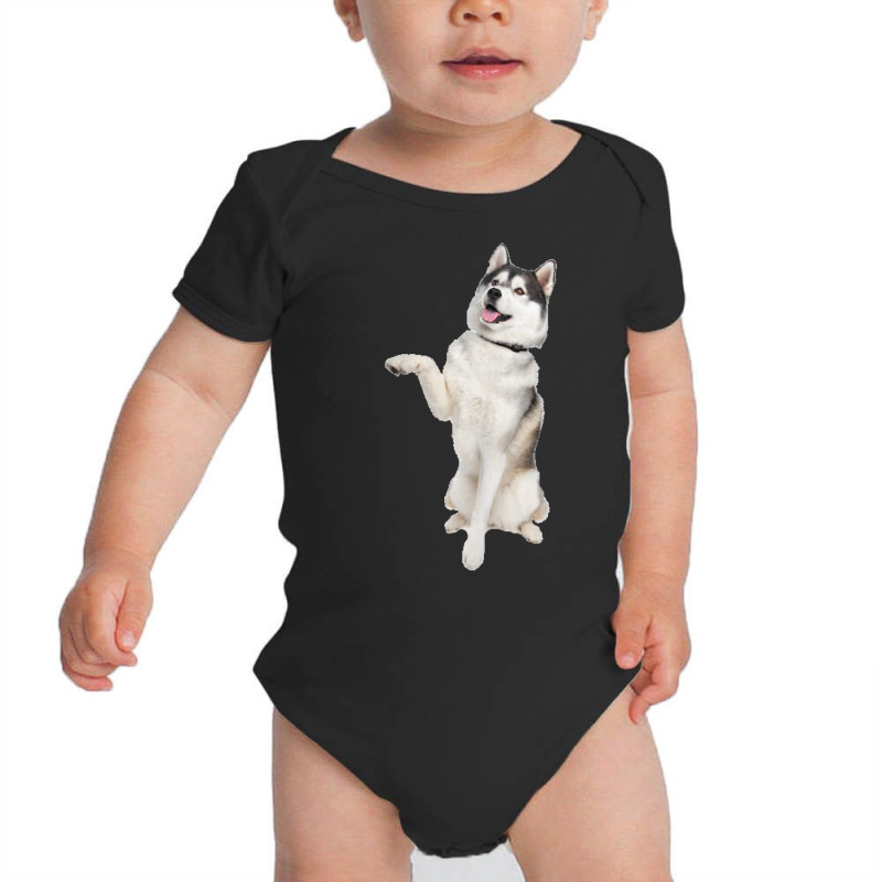 Siberian Husky T Shirt Baby Bodysuit by cm-arts | Artistshot