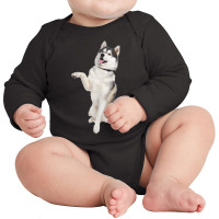 Siberian Husky T Shirt Long Sleeve Baby Bodysuit | Artistshot