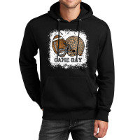 Bleached Game Day Leopard Football Helmet Sport Mom Girls  Copy Unisex Hoodie | Artistshot