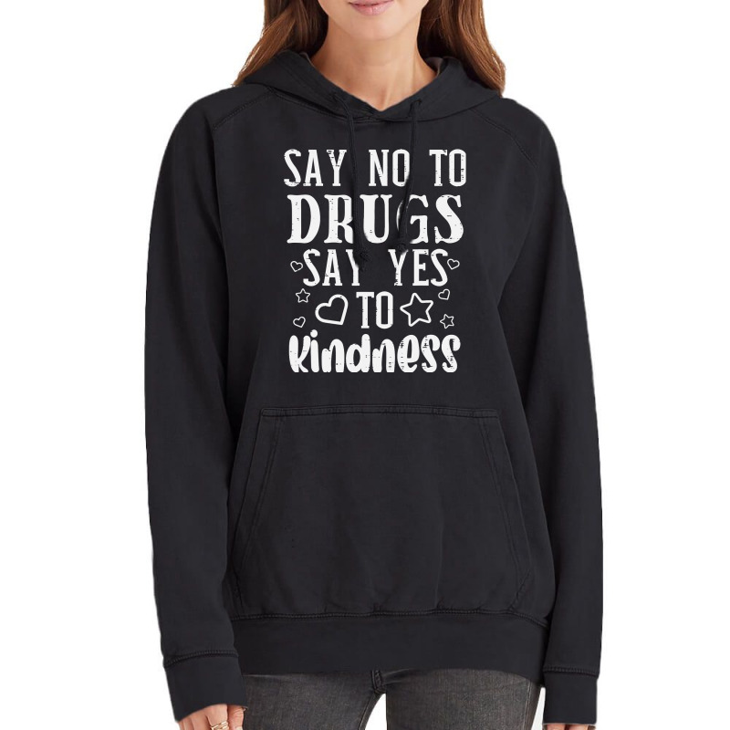 Say No To Yes To Kindness Red Ribbon Week Awareness Vintage Hoodie | Artistshot