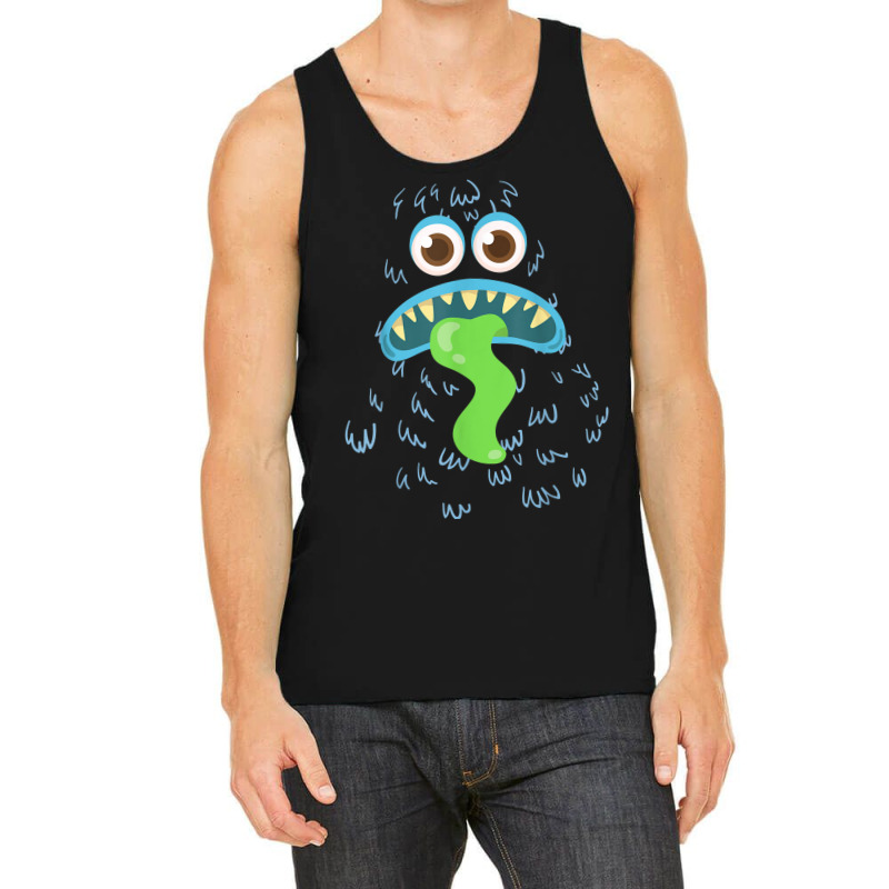 Funny Green Tongue Monster Easy Halloween Costume Creature Tank Top | Artistshot